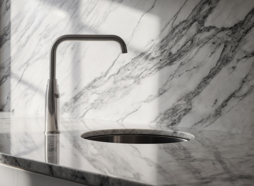  اسلب در طراحی کانتر و میز کار آشپزخانه