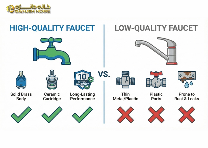 بهترین مارک شیرآلات ایرانی از نظر تعمیرکاران (مقایسه دوام و قطعات یدکی) بررسی فنی برندهای برتر: انتخاب حرفه ای ها