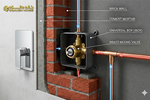 تفاوت شیرآلات توکار و روکار؛ کدام یک برای خانه شما بهتر است؟ (راهنمای جامع) عمیرات و نگهداری شیرآلات توکار و روکار