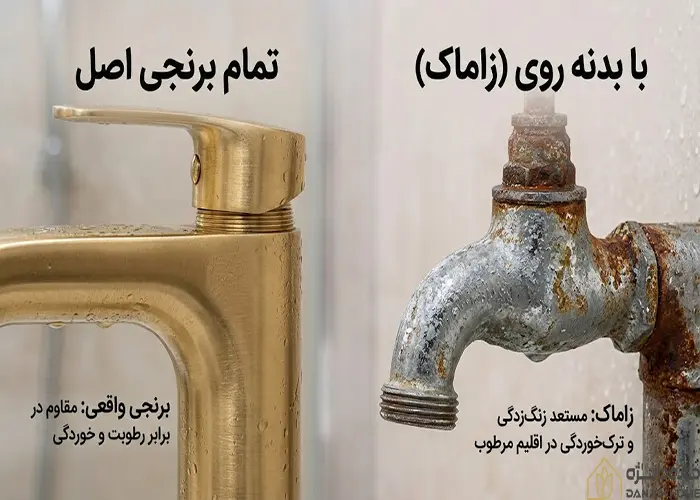 جنس بدنه شیرآلات در مقاومت به زنگ زدگی زنگ زدگی شیرآلات