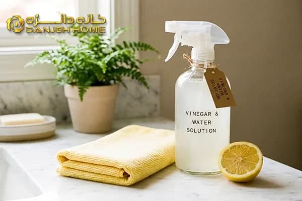 راهنمای قطعی پاک کردن رسوب آب از روی شیرآلات طلایی و مشکی (بدون آسیب به رنگ و آبکاری)