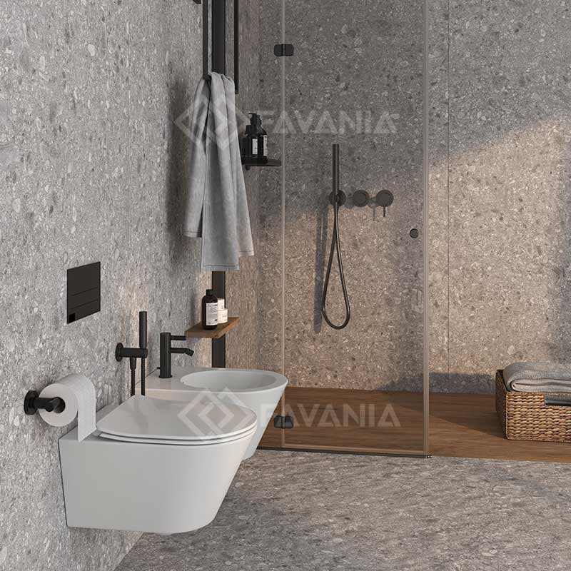 سرامیک اسلب طرح ترازو دارک گری