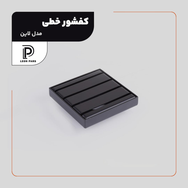 کفشور لاین مشکی 10*10 لئون پارس
