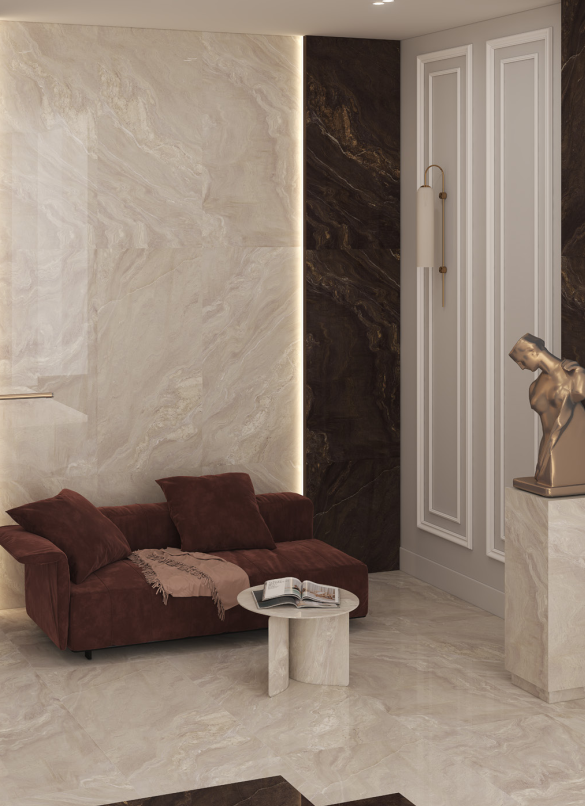 سرامیک ادسا کرم روشن 60*120 بیستون