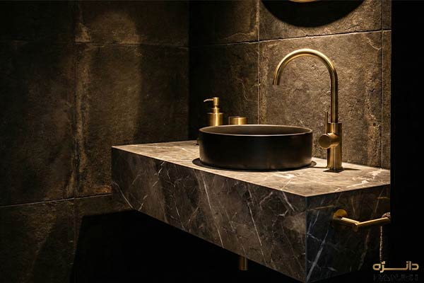روشویی کابینتی یا سنگی؟ (راهنمای خرید و مقایسه ترندهای ۲۰۲۶) روشویی کابینتی یا سنگی